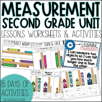 2nd Grade Measurement Worksheets and Activities including Inches ...