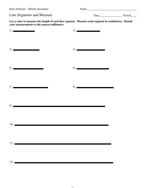 measuring line segments worksheet 32 answer key