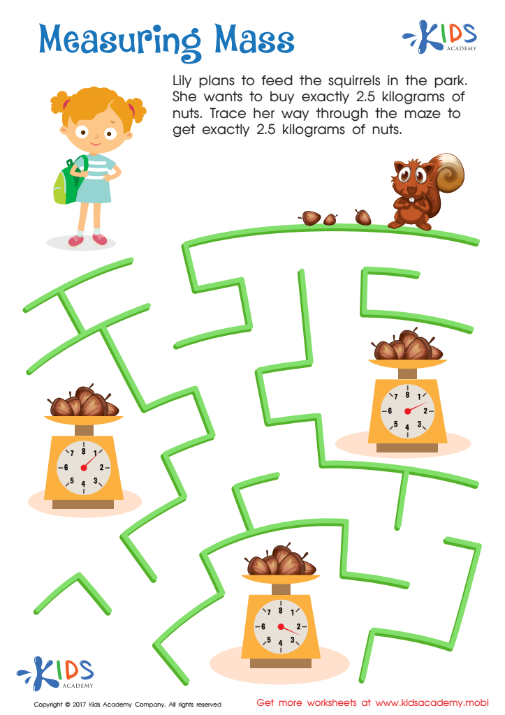 Measuring Mass Worksheet: Free Printable PDF for Kids - Answers ...