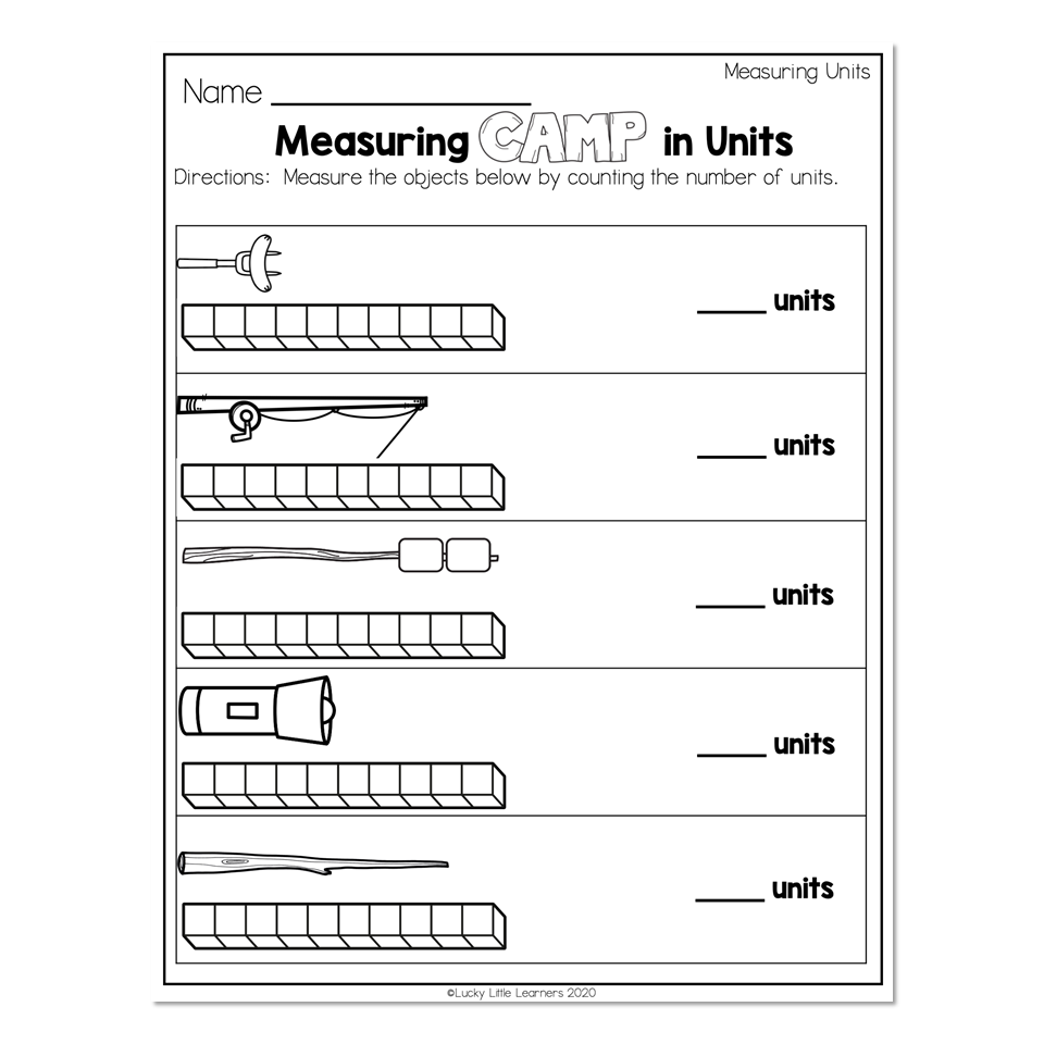 2nd Grade Math Worksheets - Measurement - Measuring Units ...