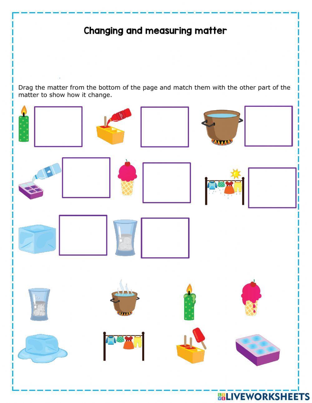 Free measuring matter worksheet answer key, Download Free measuring