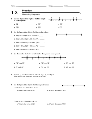 Measuring Segments - Pangmania - Fill and Sign Printable Template ...