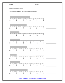measuring tape test worksheet