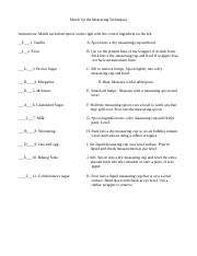 Match Up the Measuring Techniques.docx - Match Up the Measuring ...