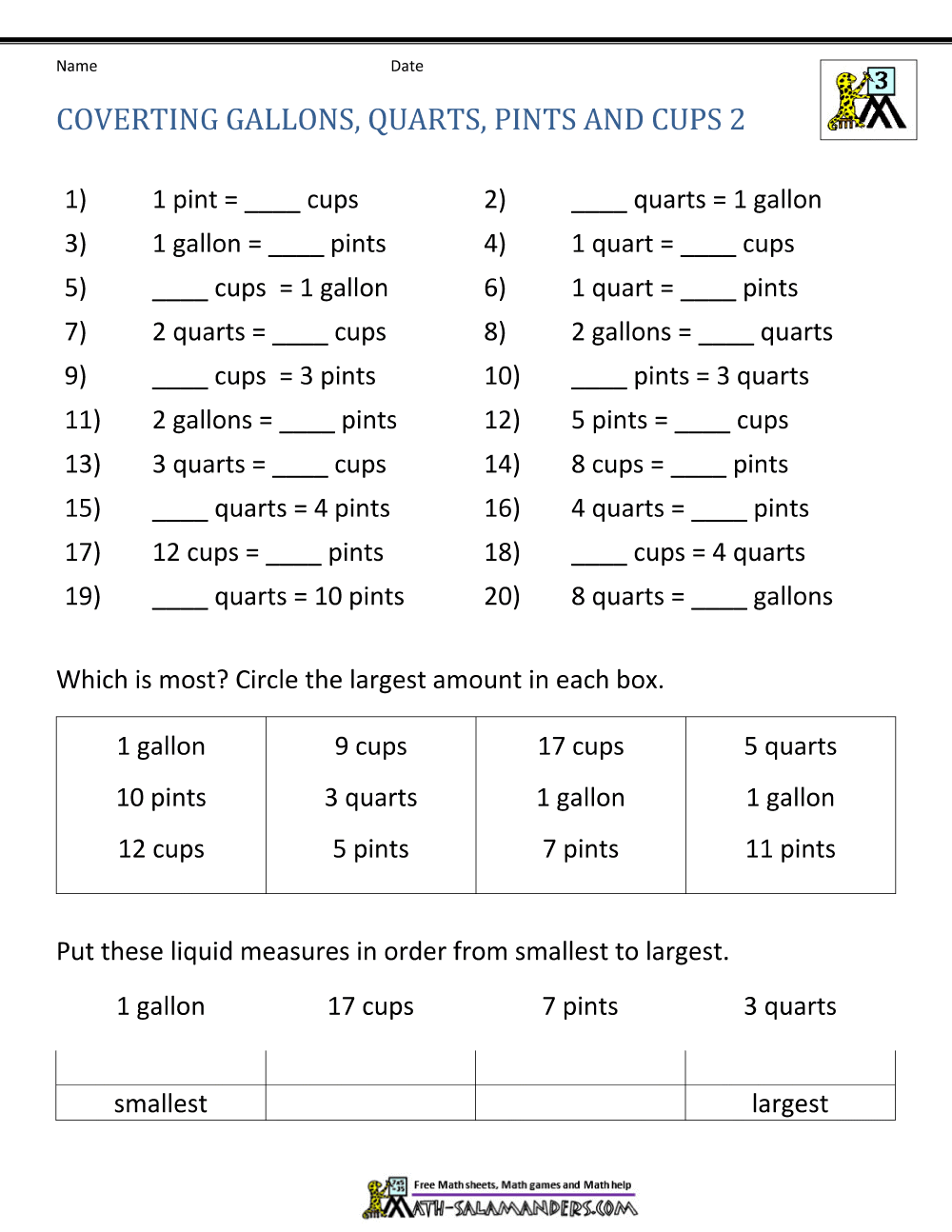 Converting Customary Units