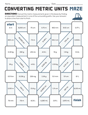 measuring units worksheet answers 5th grade