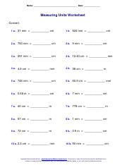 Measurement Units Worksheet.pdf - Name: Date: Measuring Units ...