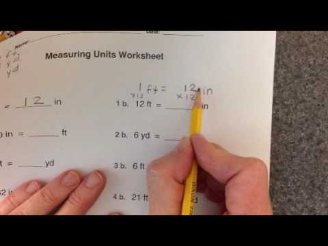 measuring units worksheet answers