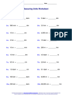 Measuring Units Worksheet: Name: - Date | PDF | Copyright Law | Law