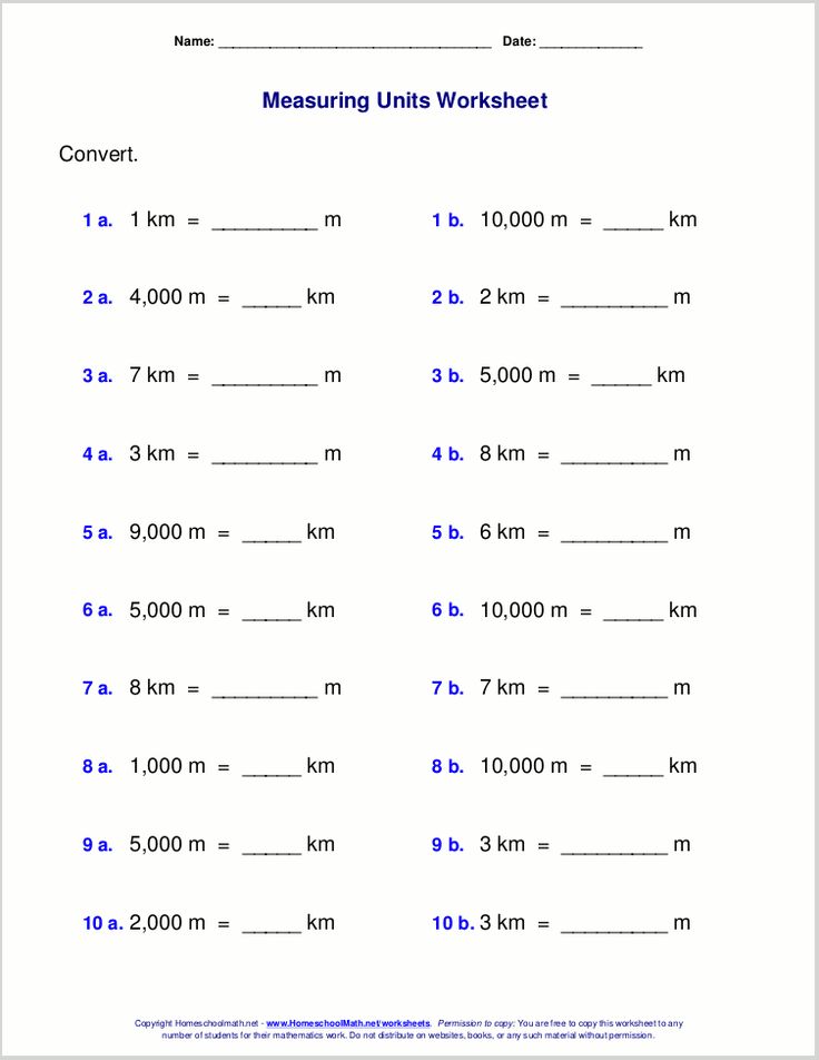Metric measuring units worksheets | Wiskunde, Schoolspullen ...