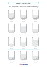 Grade 2 Measuring Volume math school worksheets for primary and ...