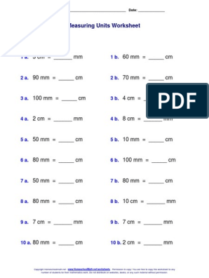 Combinepdf Measurement 1 PDF | PDF | Worksheet | Copyright