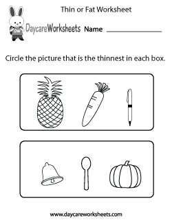 Preschool Measurement Worksheets