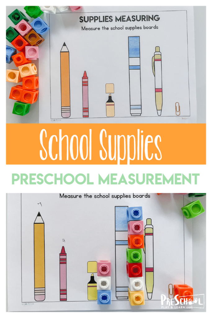 measuring worksheet for pre schoolers