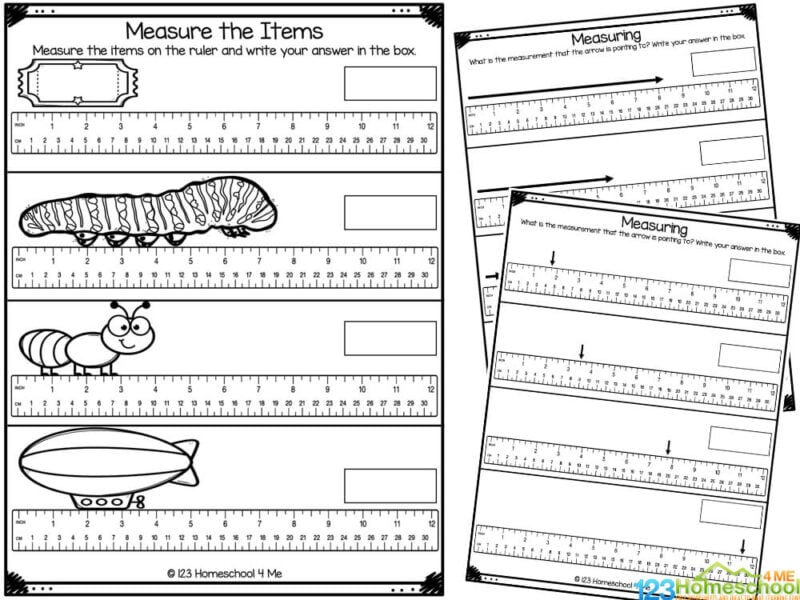 ? FREE Printable Measurement Kindergarten Worksheets