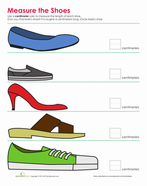 Shoe Measurement | Worksheet 