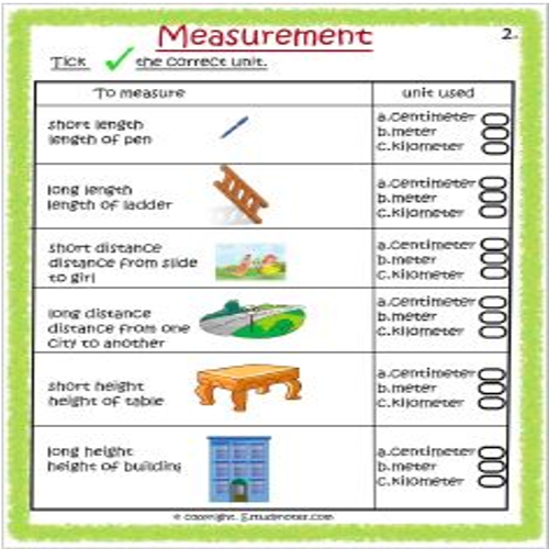 Maths Measurement Worksheet 2 Grade 3