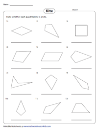 Kite Worksheets