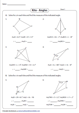 measuring worksheet kite unit