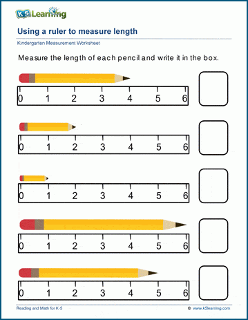 Free Preschool &  Kindergarten Measurement Worksheets - Printable ...