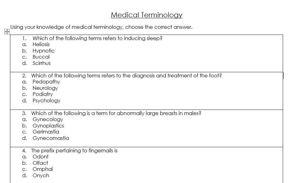 Medical Terminology Pregnancy/Obstetrics Matching Terms (Health
