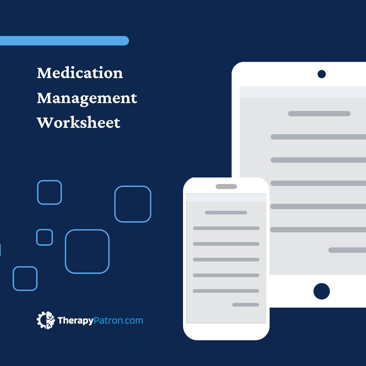 Medication Management Worksheet (Editable, Fillable, Printable PDF)