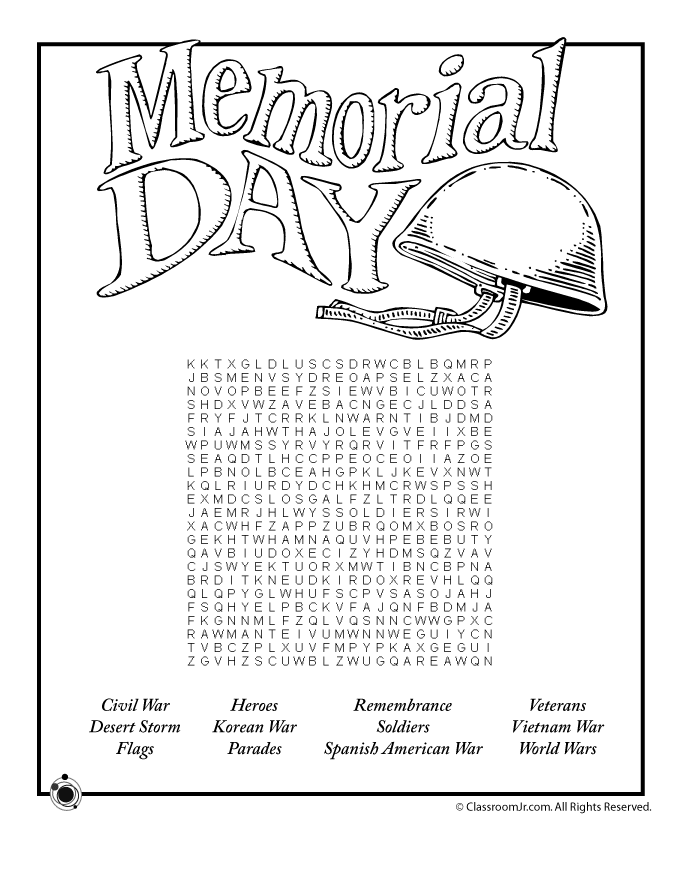 memorial day kindergarten worksheet