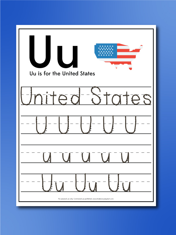 memorial day letter worksheet
