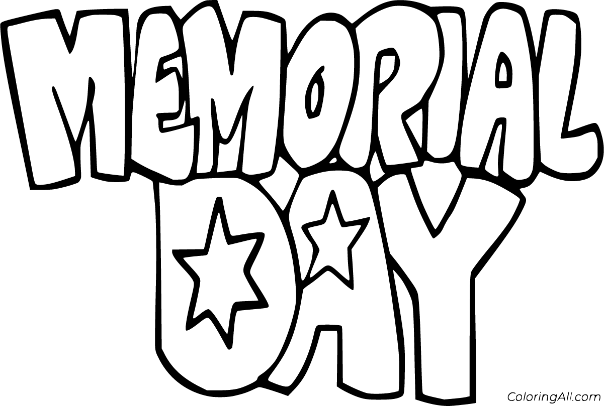 Memorial Day Coloring Pages - ColoringAll