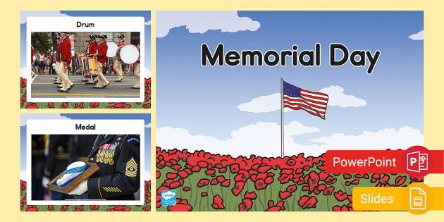 Early Childhood Memorial Day Words and Pictures PowerPoint ...