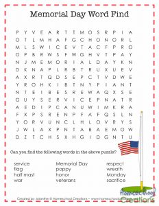 Memorial Day Printables