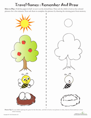 Visual Memory Game 2 | Worksheet 