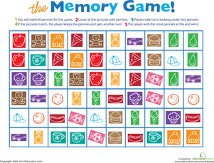 memory worksheet for adults