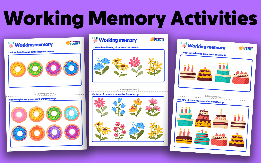 Memory Skills Activities for Kids | Memory Skills Exercises Worksheets