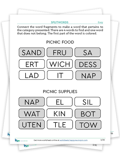 Life Skills Workbook | Verbal Working Memory Activities | PDF