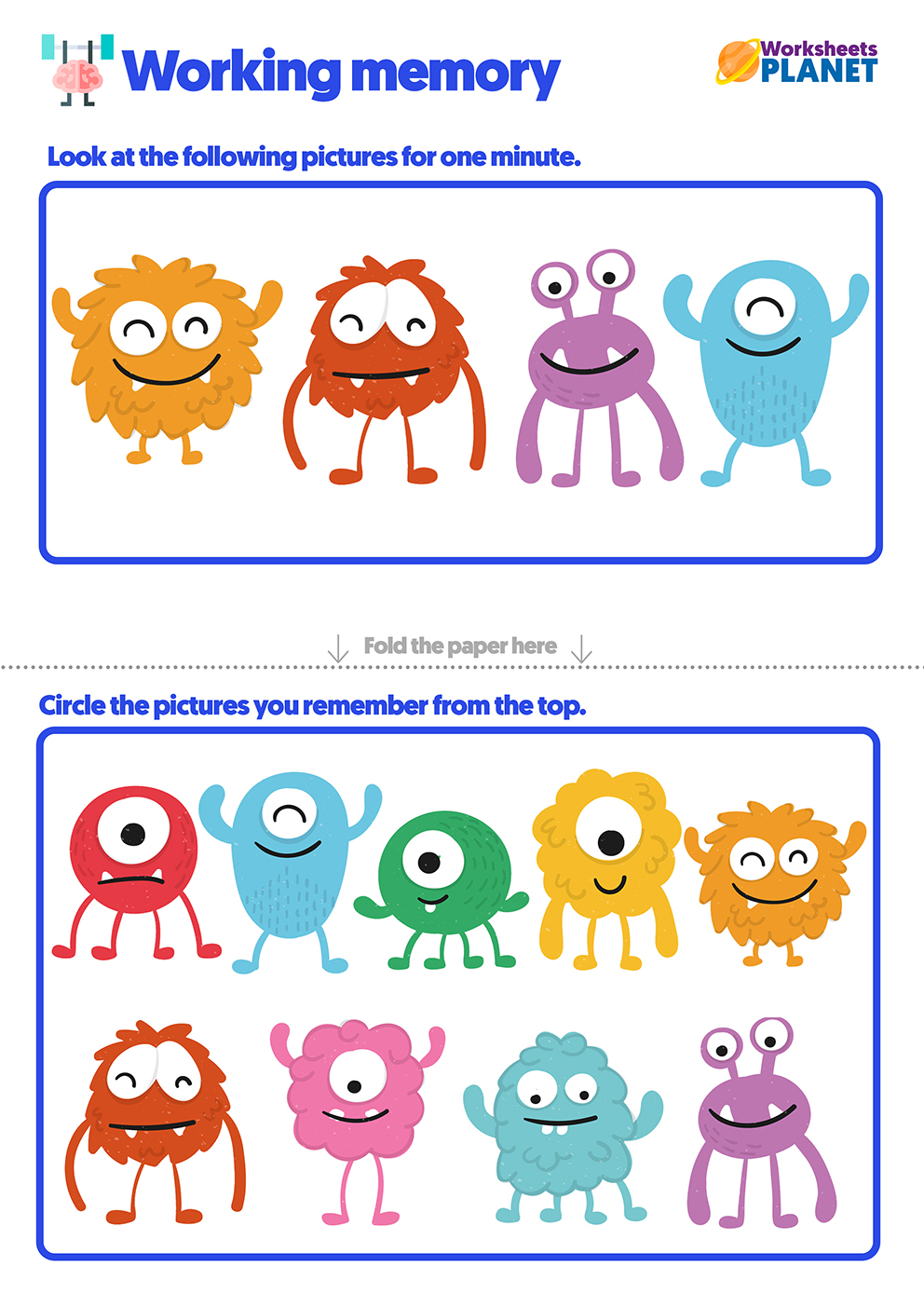 Memory Skills Activities for Kids | Memory Skills Exercises Worksheets ...