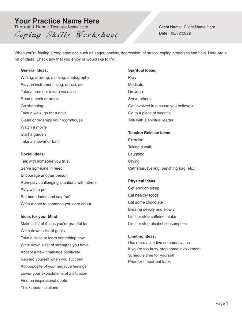 coping-skills-worksheet-editable-fillable-printable-pdf-template-worksheets-library for Free Printable Coping Skills Lists For Adults Coping Skills Worksheet Editable Fillable Printable PDF Template - - Worksheets Library for Free Printable Coping Skills Lists For Adults