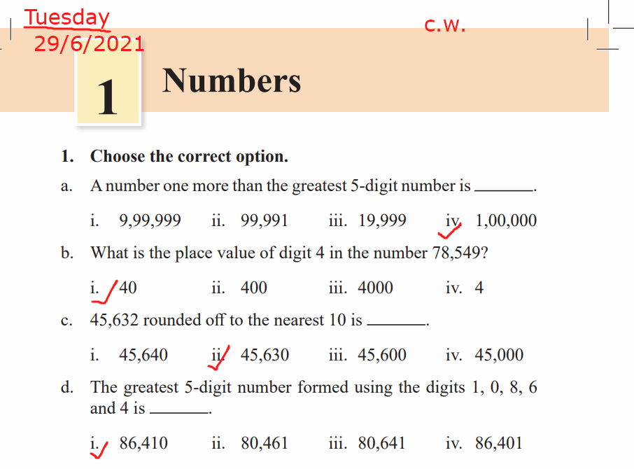 mental math for 4th grade