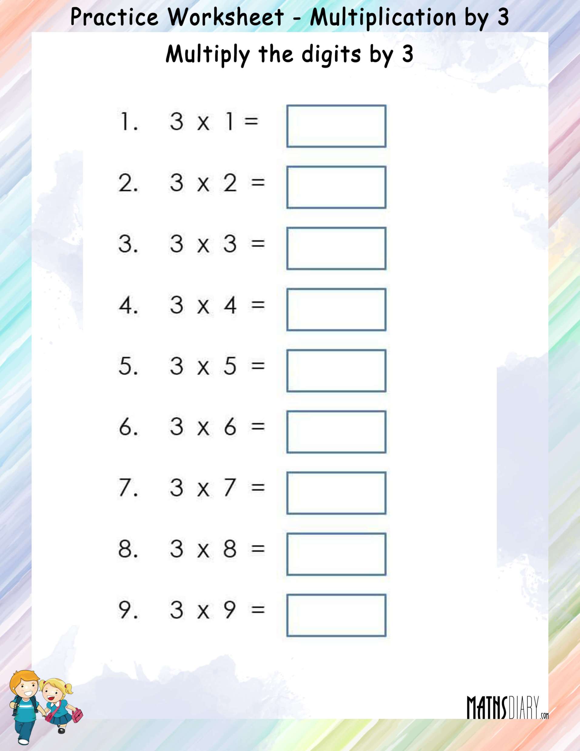 Mental Multiplication - Grade 4 Math Worksheets
