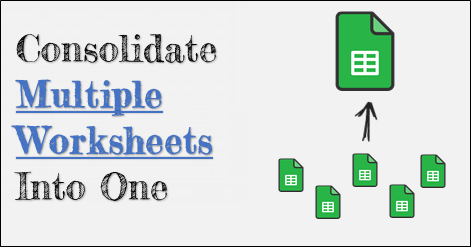 merge data from multiple worksheet