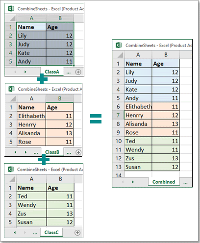 How to merge or consolidate worksheets or workbooks into one ...