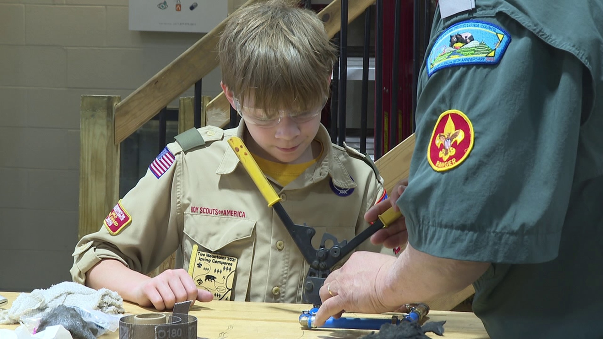 Scouts attend Merit Badge program at Johnson College