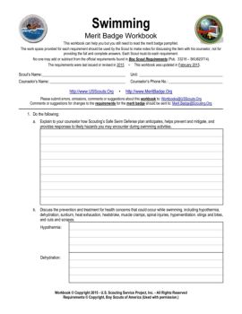 Swimming Merit Badge Workbook (.pdf) - U.S. Scouting ...