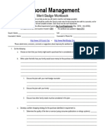 merit badge worksheet personal management