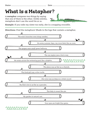 What Is a Metaphor? | Worksheet 