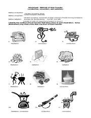 Methods of Heat Transfer Answers.pdf - Worksheet: Methods of Heat ...