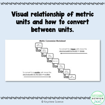 Metric Conversions Worksheet Practice with Answer Key - Keystone ...