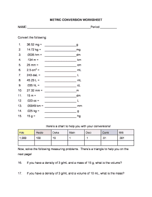 Metric System Worksheet PDF, 53% OFF | www.micoope.com.gt