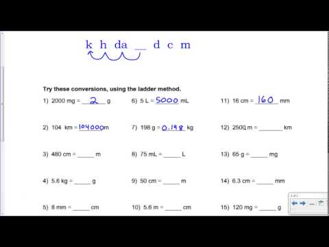metric mania worksheet answers