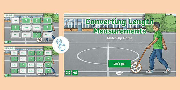 Converting Length Measurements Match-Up Game (teacher made)